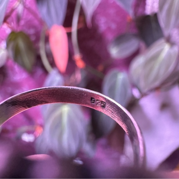 Vintage Sterling silver tigers eye stone ring southwestern jewelry - Picture 3 of 6